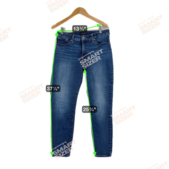 Lucky Brand Ava Mid Rise Skinny Jeans Dark Wash Women's Size 14 32 - Picture 7 of 10